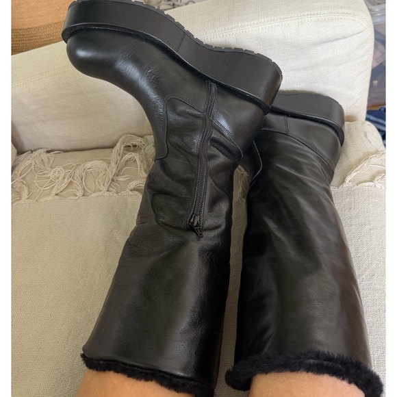 Revolve NWT Brand Paloma Barceló Boots leather flatform boots Two boots in one❤️ - Picture 4 of 11